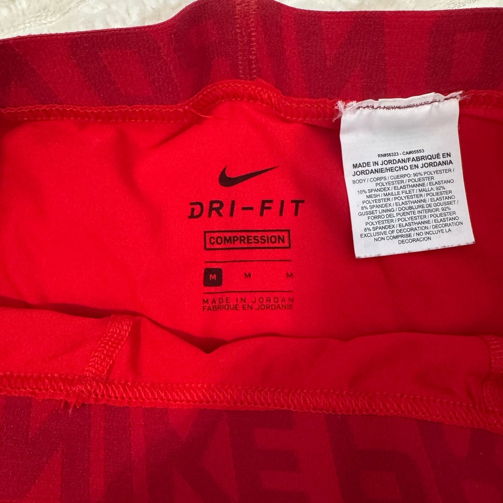 Nike Red Dri-FIT Compression Shorts